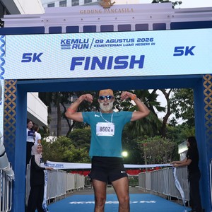 Race photo from KEMLU RUN 2026