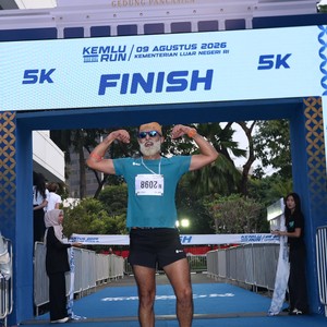 Race photo from KEMLU RUN 2026