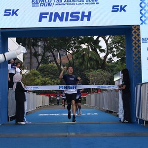 Race photo from KEMLU RUN 2026