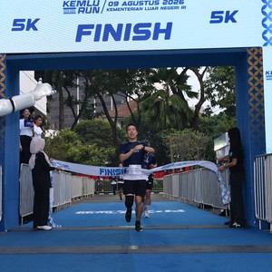 Race photo from KEMLU RUN 2026