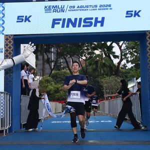 Race photo from KEMLU RUN 2026