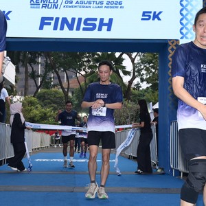 Race photo from KEMLU RUN 2026