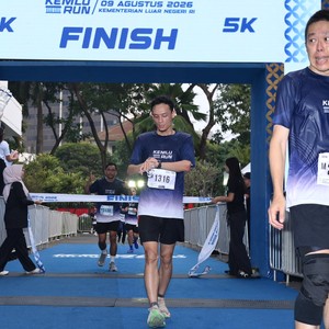 Race photo from KEMLU RUN 2026