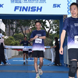 Race photo from KEMLU RUN 2026