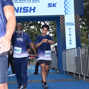 Race photo from KEMLU RUN 2026