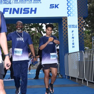 Race photo from KEMLU RUN 2026