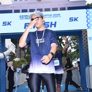 Race photo from KEMLU RUN 2026