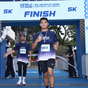 Race photo from KEMLU RUN 2026