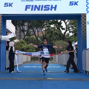 Race photo from KEMLU RUN 2026