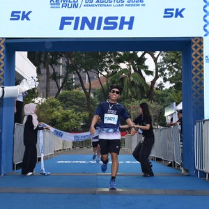 Race photo from KEMLU RUN 2026