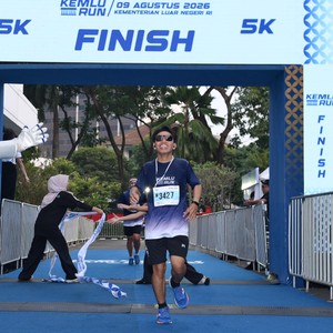 Race photo from KEMLU RUN 2026