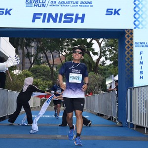 Race photo from KEMLU RUN 2026
