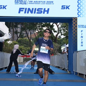 Race photo from KEMLU RUN 2026