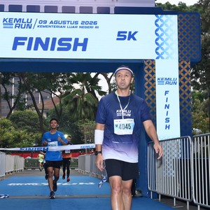 Race photo from KEMLU RUN 2026
