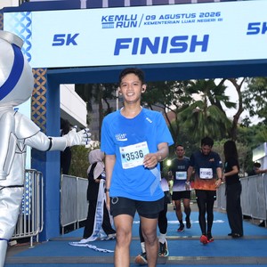 Race photo from KEMLU RUN 2026