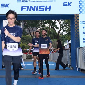 Race photo from KEMLU RUN 2026