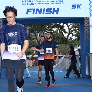 Race photo from KEMLU RUN 2026