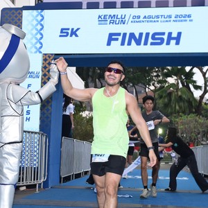 Race photo from KEMLU RUN 2026
