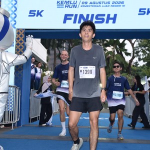 Race photo from KEMLU RUN 2026
