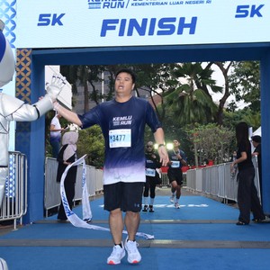 Race photo from KEMLU RUN 2026