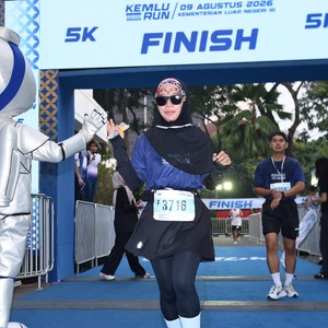 Race photo from KEMLU RUN 2026