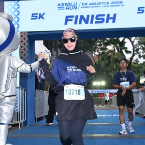 Race photo from KEMLU RUN 2026