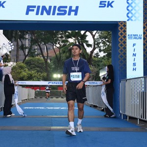 Race photo from KEMLU RUN 2026