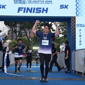 Race photo from KEMLU RUN 2026
