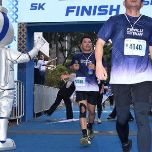 Race photo from KEMLU RUN 2026