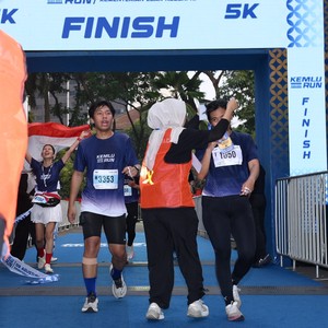 Race photo from KEMLU RUN 2026