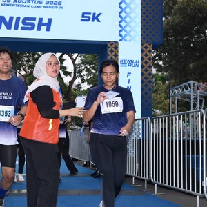 Race photo from KEMLU RUN 2026