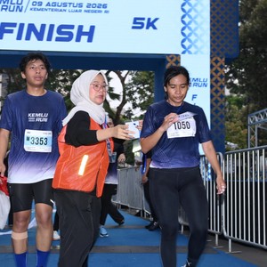 Race photo from KEMLU RUN 2026