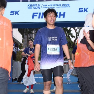 Race photo from KEMLU RUN 2026