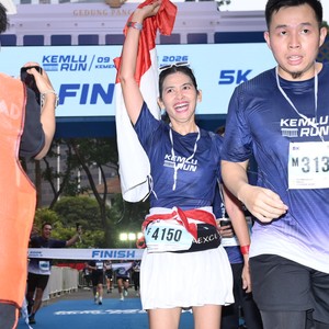 Race photo from KEMLU RUN 2026