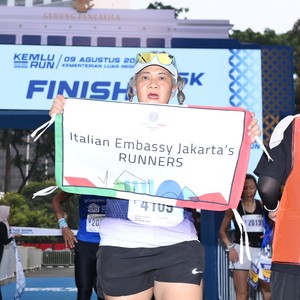 Race photo from KEMLU RUN 2026