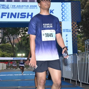 Race photo from KEMLU RUN 2026