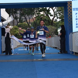 Race photo from KEMLU RUN 2026