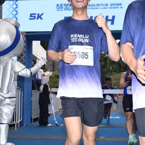 Race photo from KEMLU RUN 2026