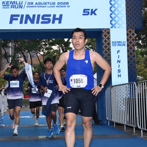Race photo from KEMLU RUN 2026
