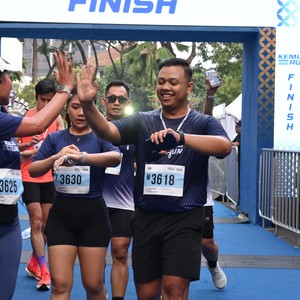 Race photo from KEMLU RUN 2026