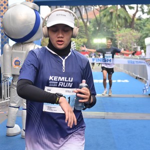 Race photo from KEMLU RUN 2026