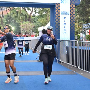 Race photo from KEMLU RUN 2026