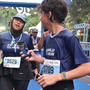 Race photo from KEMLU RUN 2026