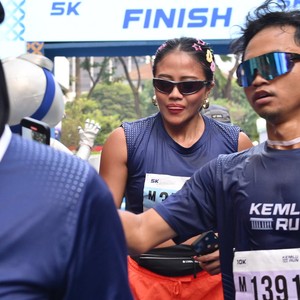 Race photo from KEMLU RUN 2026