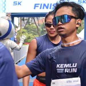 Race photo from KEMLU RUN 2026