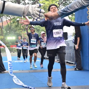 Race photo from KEMLU RUN 2026