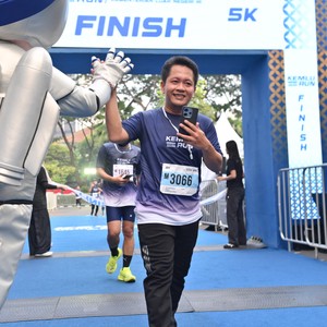 Race photo from KEMLU RUN 2026