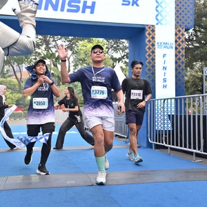 Race photo from KEMLU RUN 2026