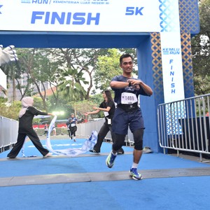 Race photo from KEMLU RUN 2026