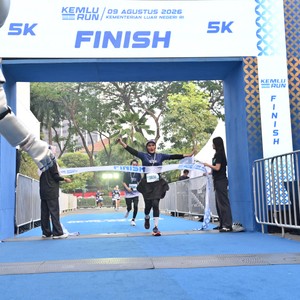 Race photo from KEMLU RUN 2026